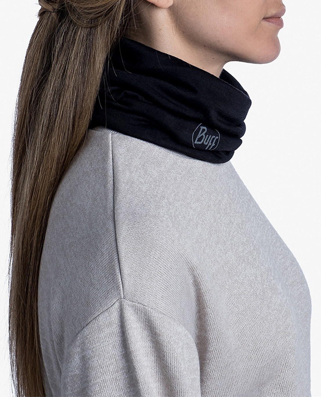 BUFF Herren-Halsband aus Wolle Herren SCHWARZ 3