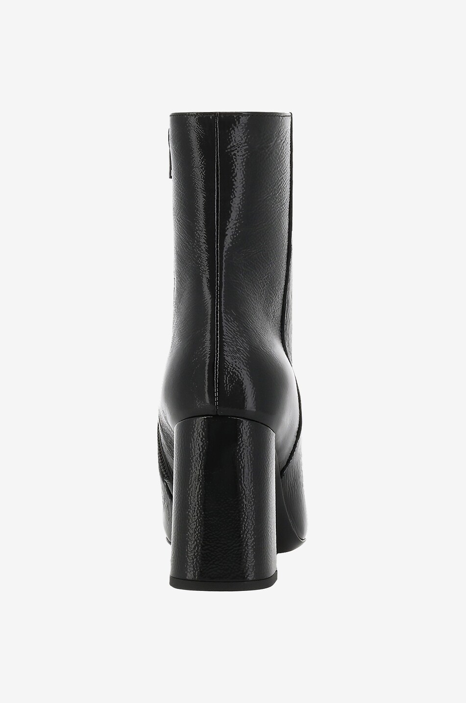 Shine 90 crinkle effect block heel ankle boots