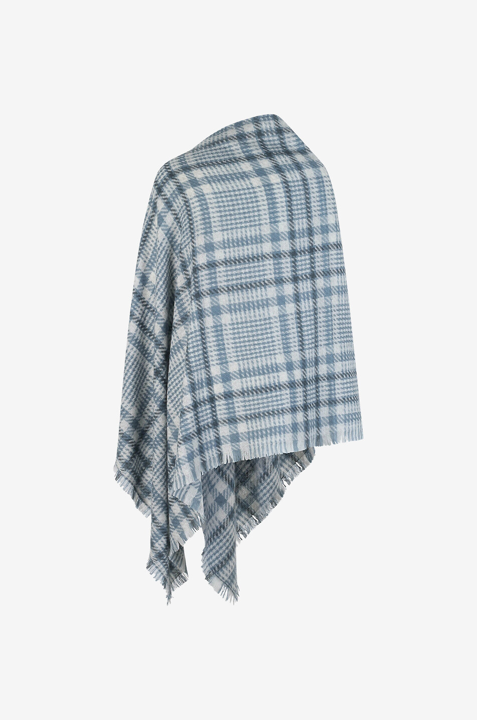 HEMISPHERE Galeno woven checked poncho Women MULTI COLOURED 2