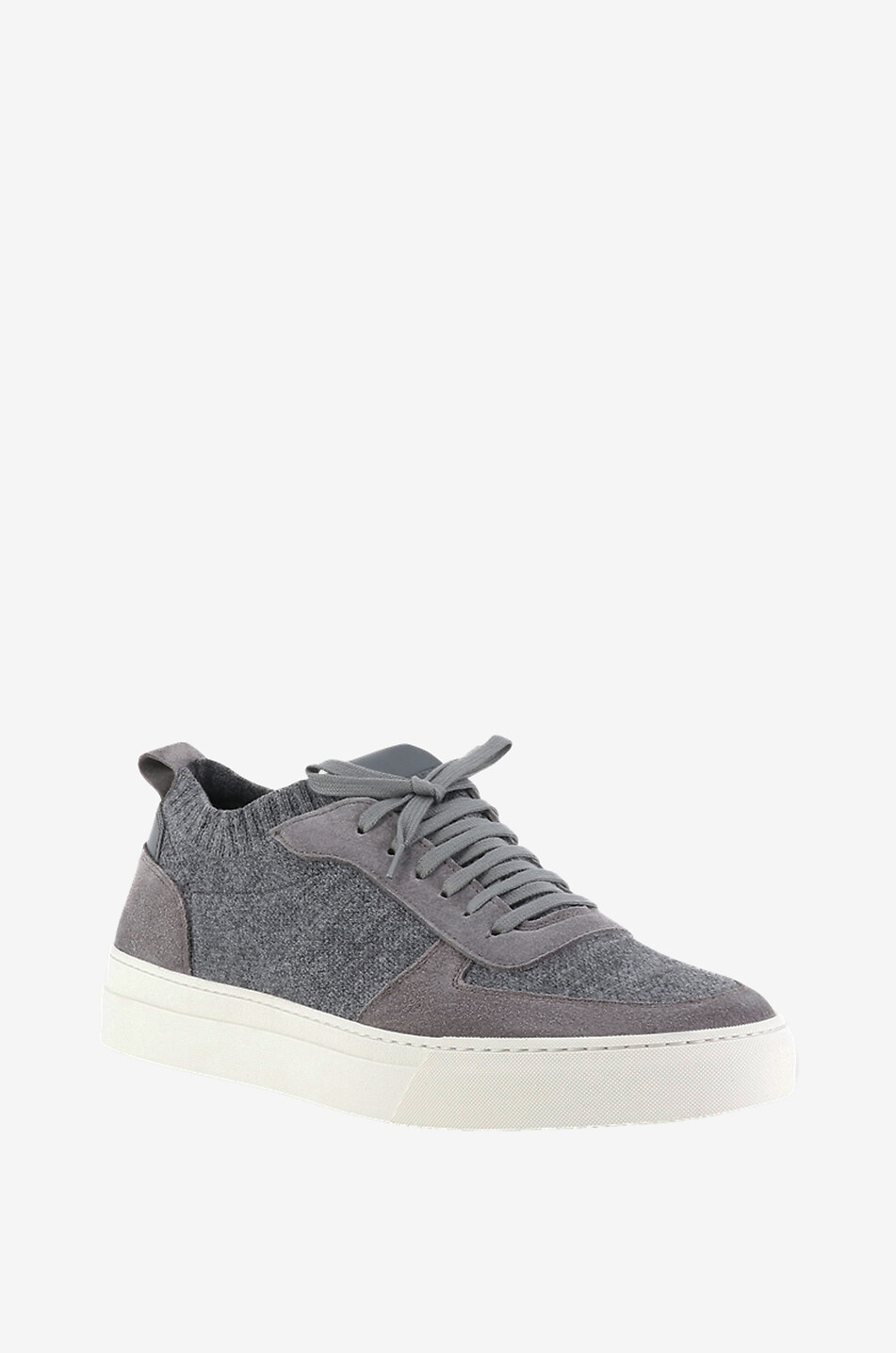 Niedrige Schnürsneakers aus Wildleder