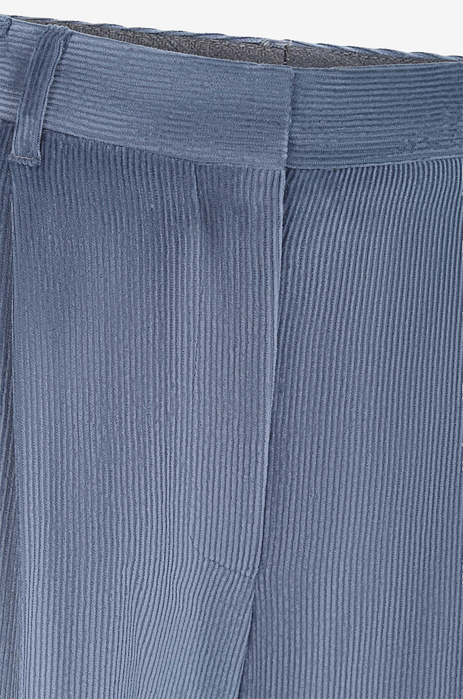 Bundfaltenhose aus Kordsamt