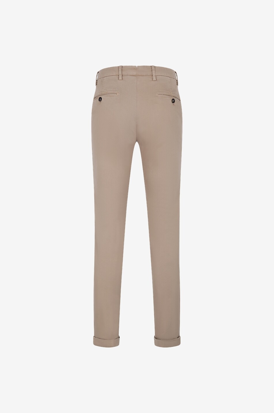 Cotton blend chino trousers