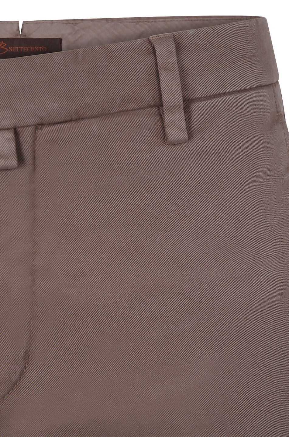 B SETTECENTO Cotton blend chino trousers Men BROWN 3