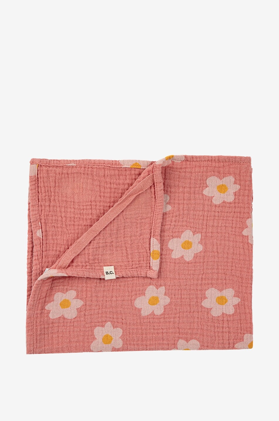 BOBO CHOSES Baby-Gaze-Tuch Flowers All Over Baby ROSA 2