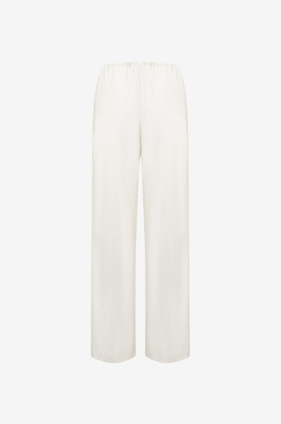 Pantalon large en velours laminé