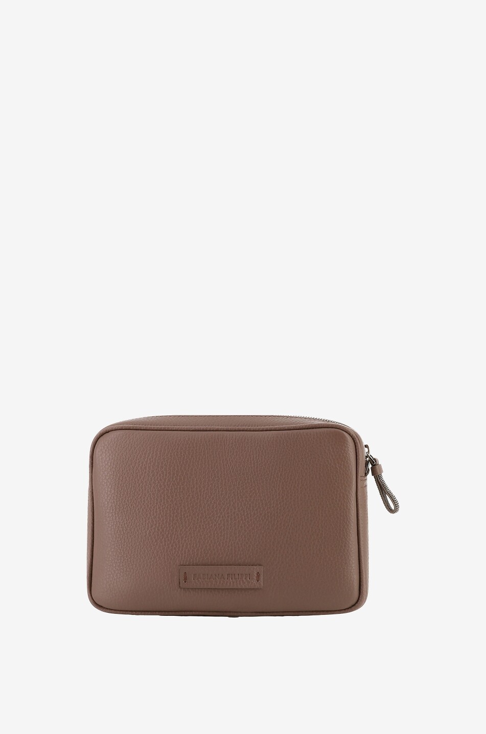 FABIANA FILIPPI Wandelbare Tasche aus genarbtem Leder Damen HELLBRAUN 1