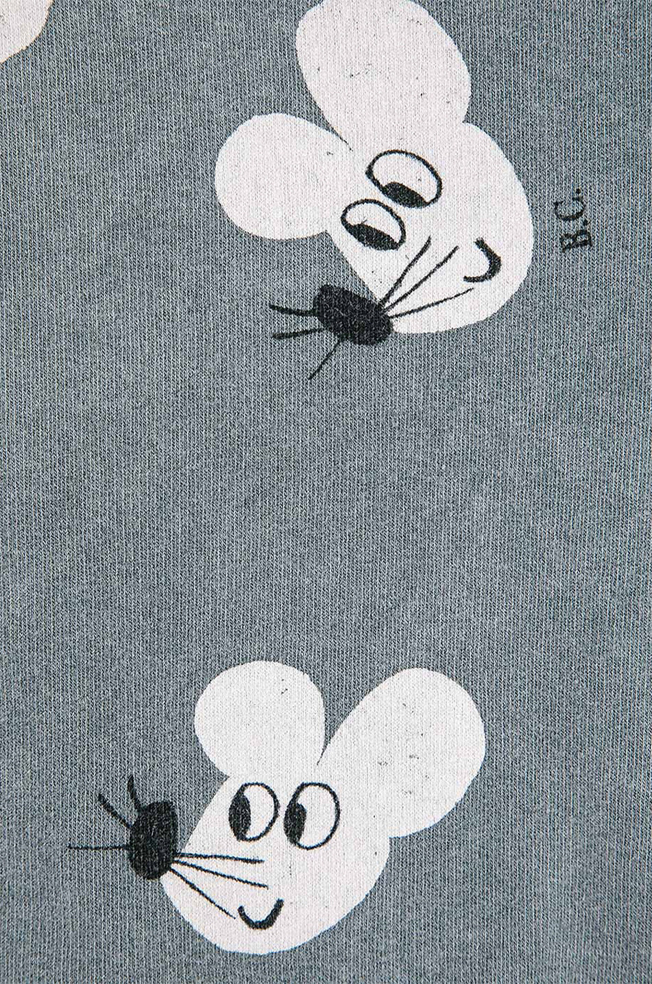 BOBO CHOSES Mouse All Over baby full-zip hoodie Baby MEDIUM GREY 3