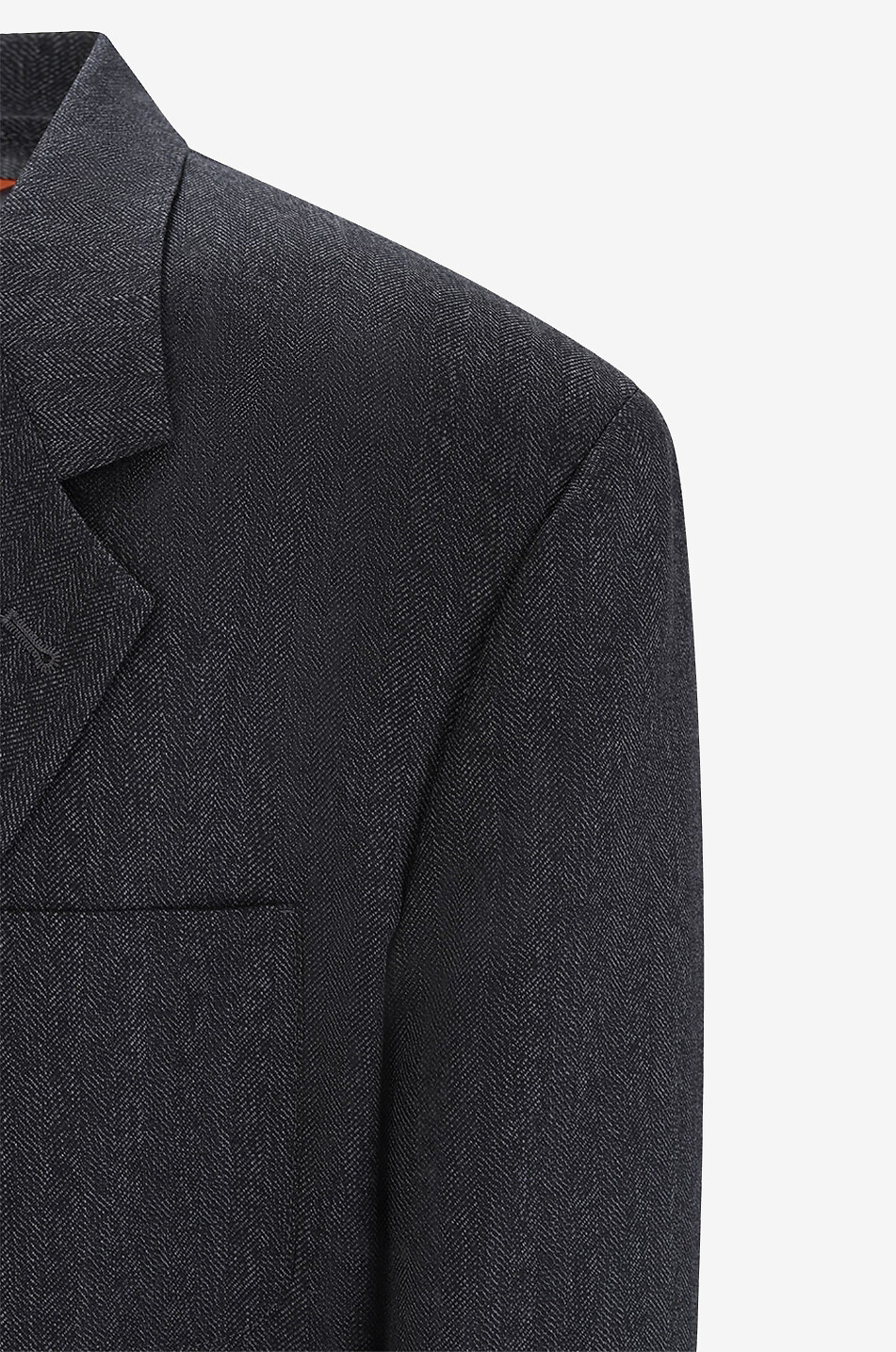 BARENA VENEZIA Blazer à chevrons en laine Redonda Position Homme GRIS FONCÉ 7