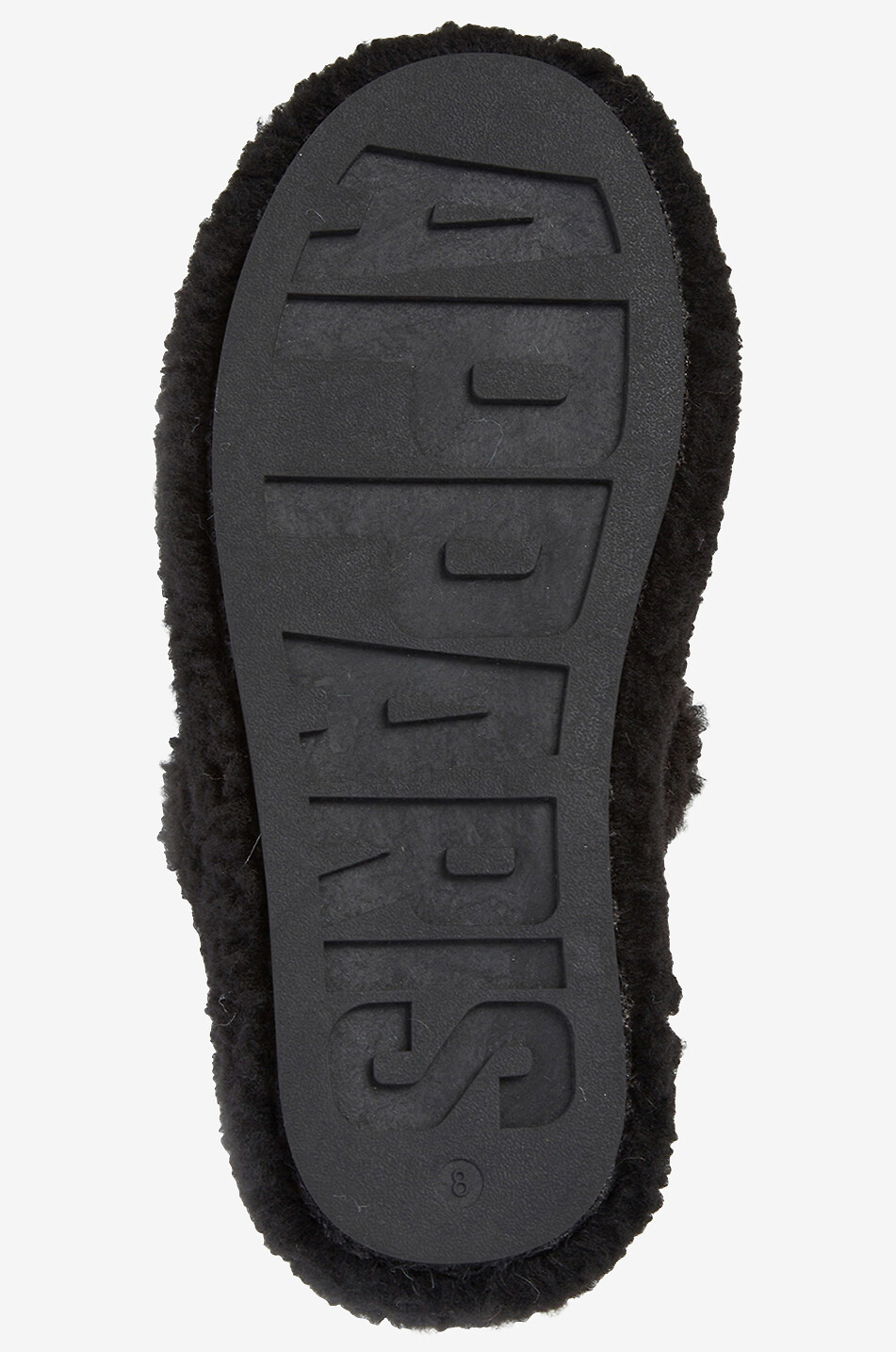 APPARIS Plüsch-Pantoffeln Biba Luxe Teddie Damen SCHWARZ 6