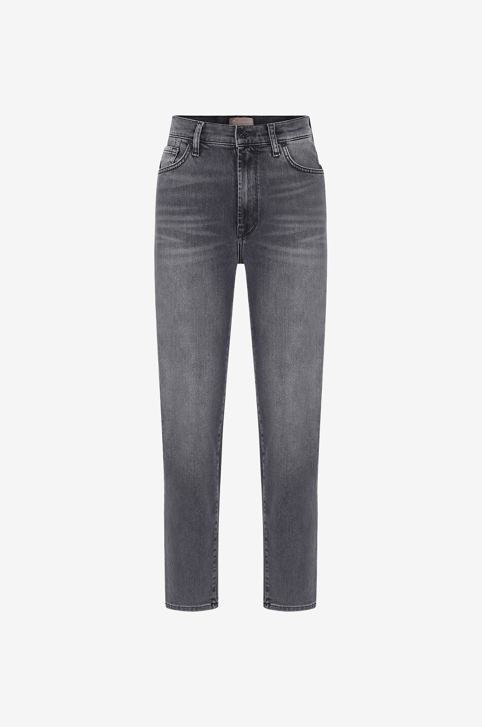 7 FOR ALL MANKIND Jeans mit geradem Bein aus Baumwolle Malia Damen SCHWARZ 1