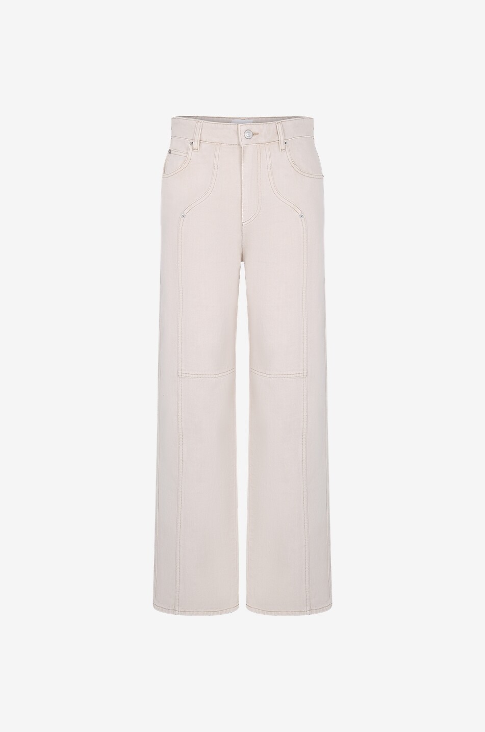 Jeans mit weitem Bein und hohem Bund Valeria