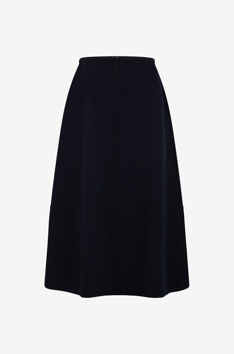 Wool and cashmere midi skirt