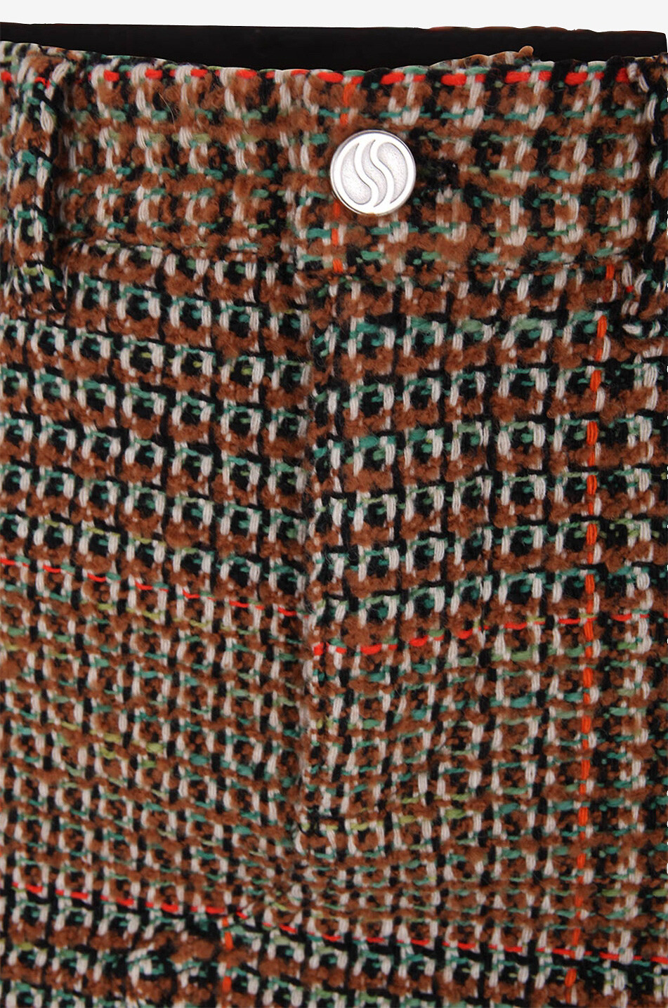 STELLA McCARTNEY Minijupe en tweed à carreaux Femme MULTICOLORE1 3