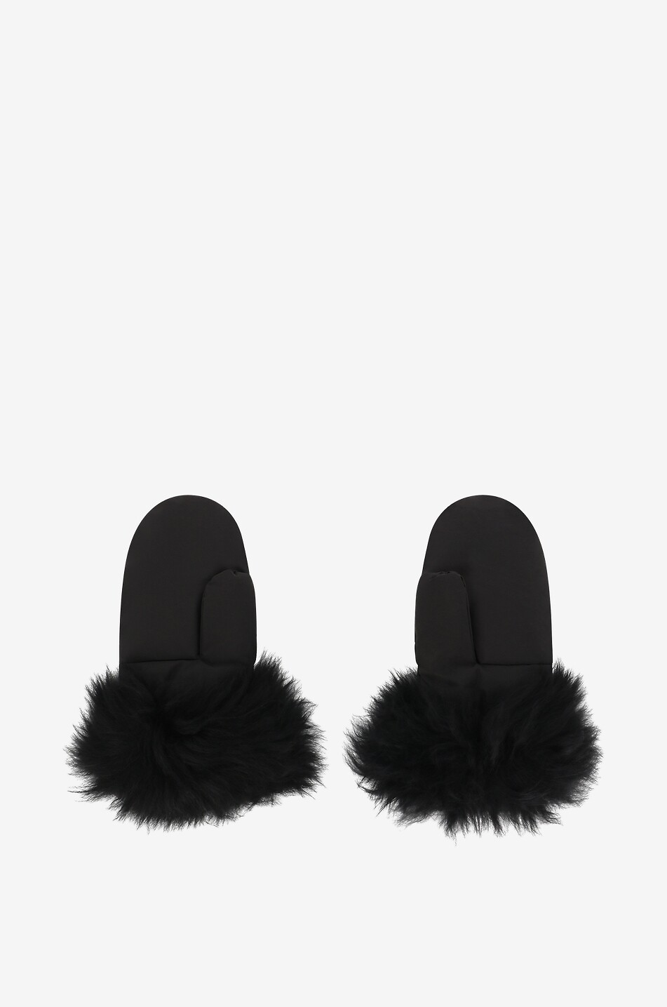 YVES SALOMON Fäustilinge aus Lammfell Damen SCHWARZ 2