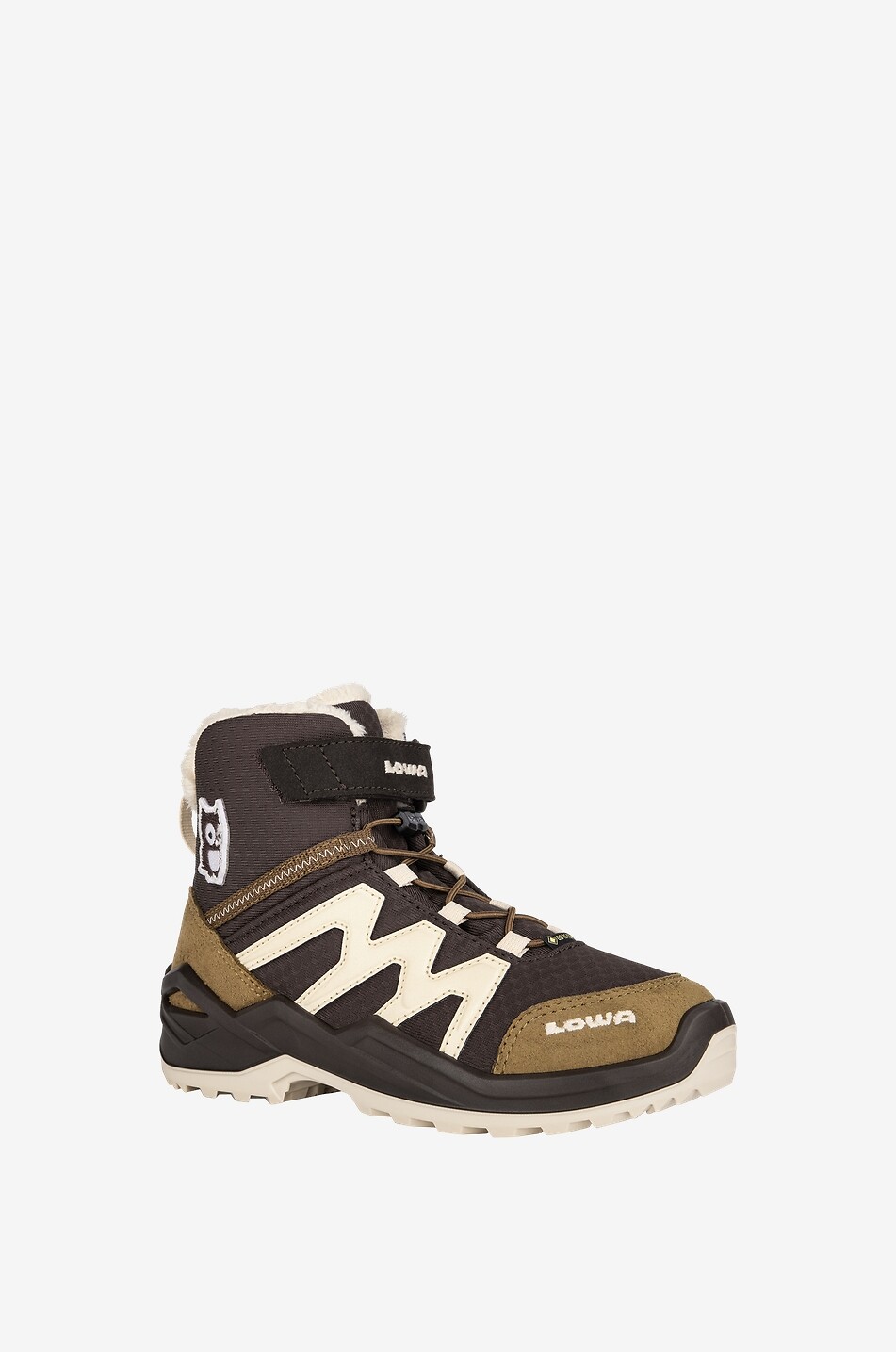 LOWA Warme Kinder-Wanderschuhe Maddox Warm GTX NMK Unisex DUNKELBRAUN 1