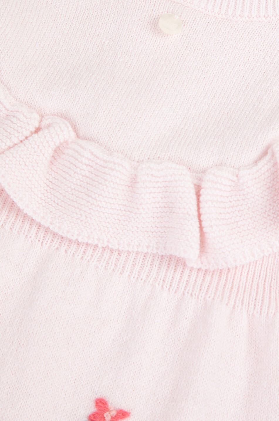 TARTINE ET CHOCOLAT Baby-Strick-Overall mit Blütenstickereien Baby ROSA 3