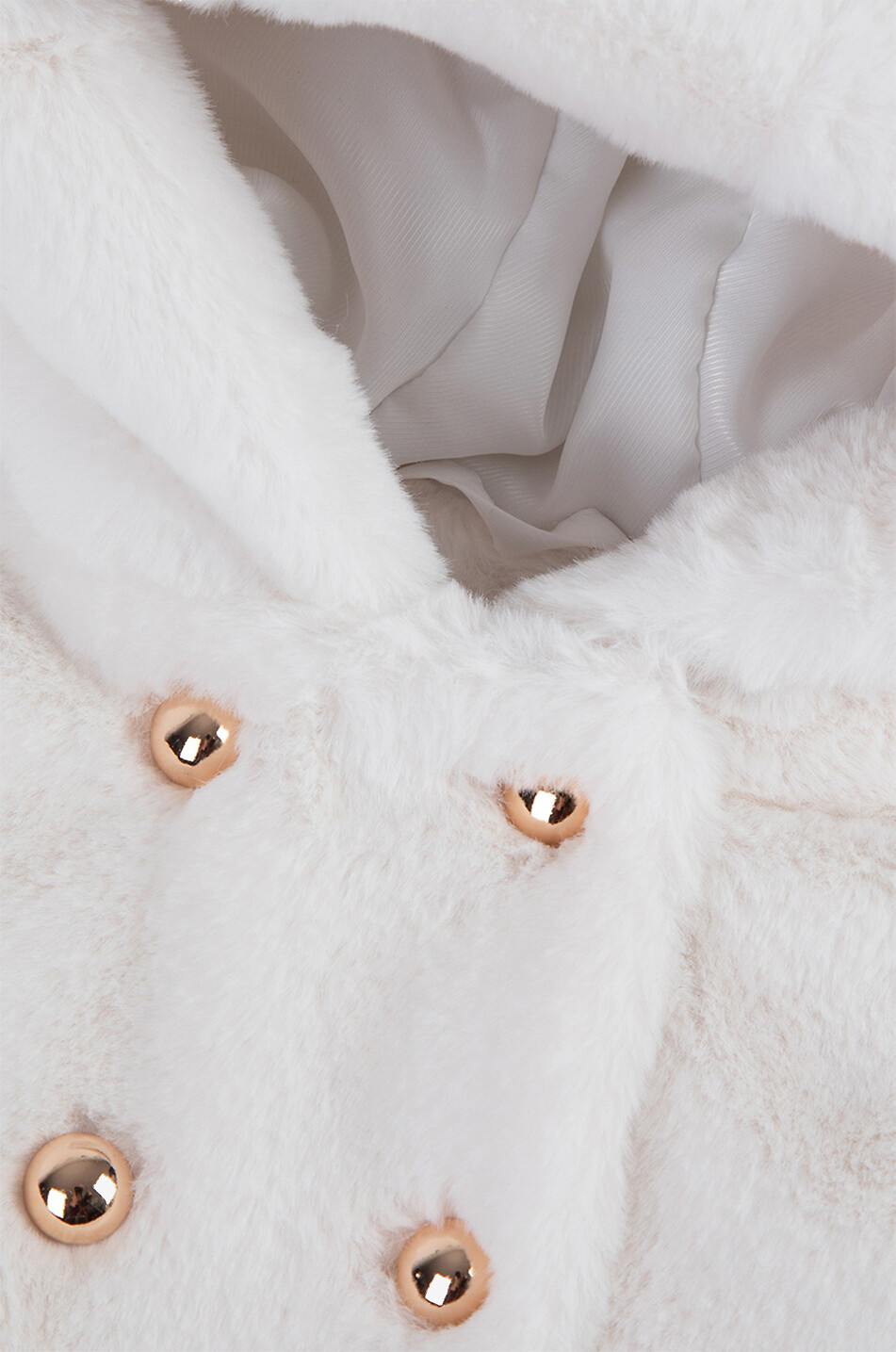 TARTINE ET CHOCOLAT Manteau bébé en peluche à capuche Bébé BLANC 3
