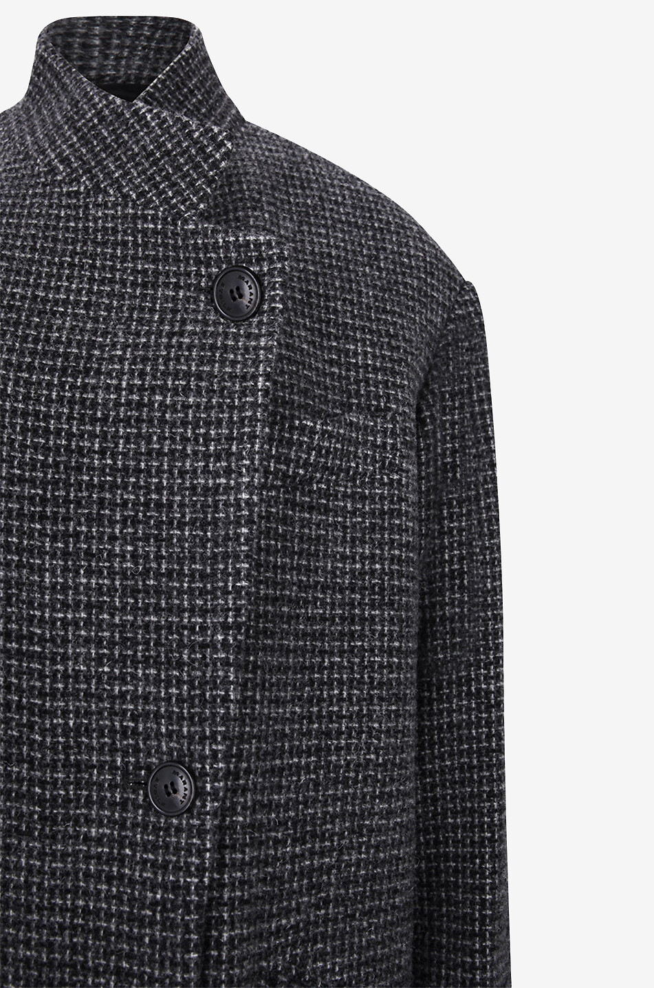 MARANT ETOILE Langer karierter Mantel Sabine Damen GRAU 3