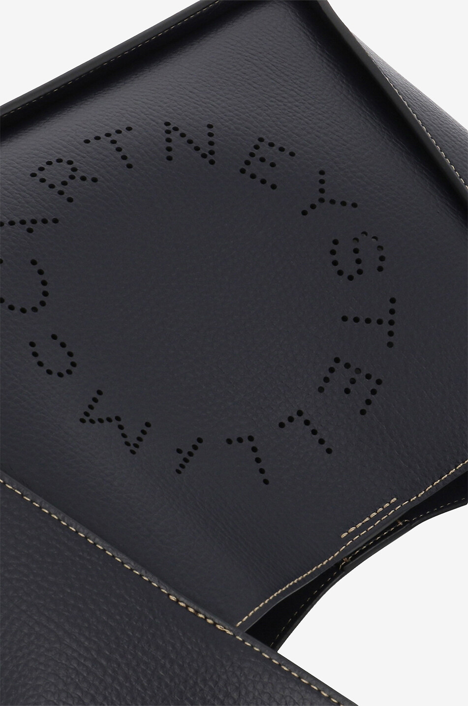 STELLA McCARTNEY Umhängetasche aus genarbtem Kunstleder Stella Logo Damen DUNKELBLAU 6