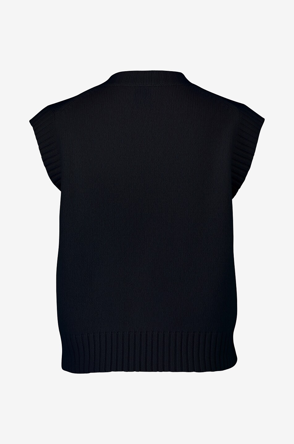 ALLUDE Ärmelloser Kaschmirpullover mit V-Ausschnitt Damen DUNKELBLAU 2