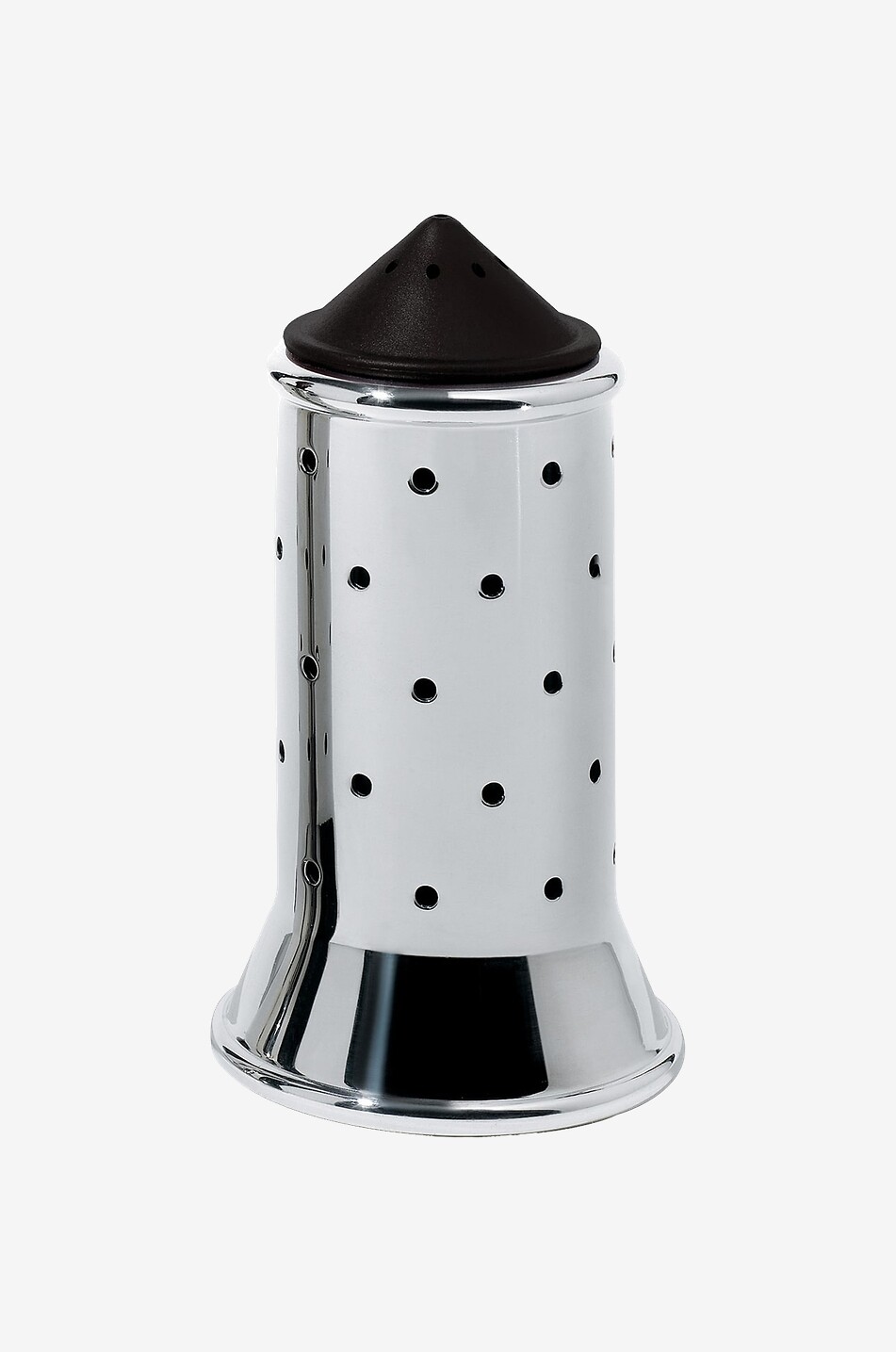 ALESSI Salzstreuer aus Stahl MGSAL - Schwarz Haus STAHLFARBEN 1