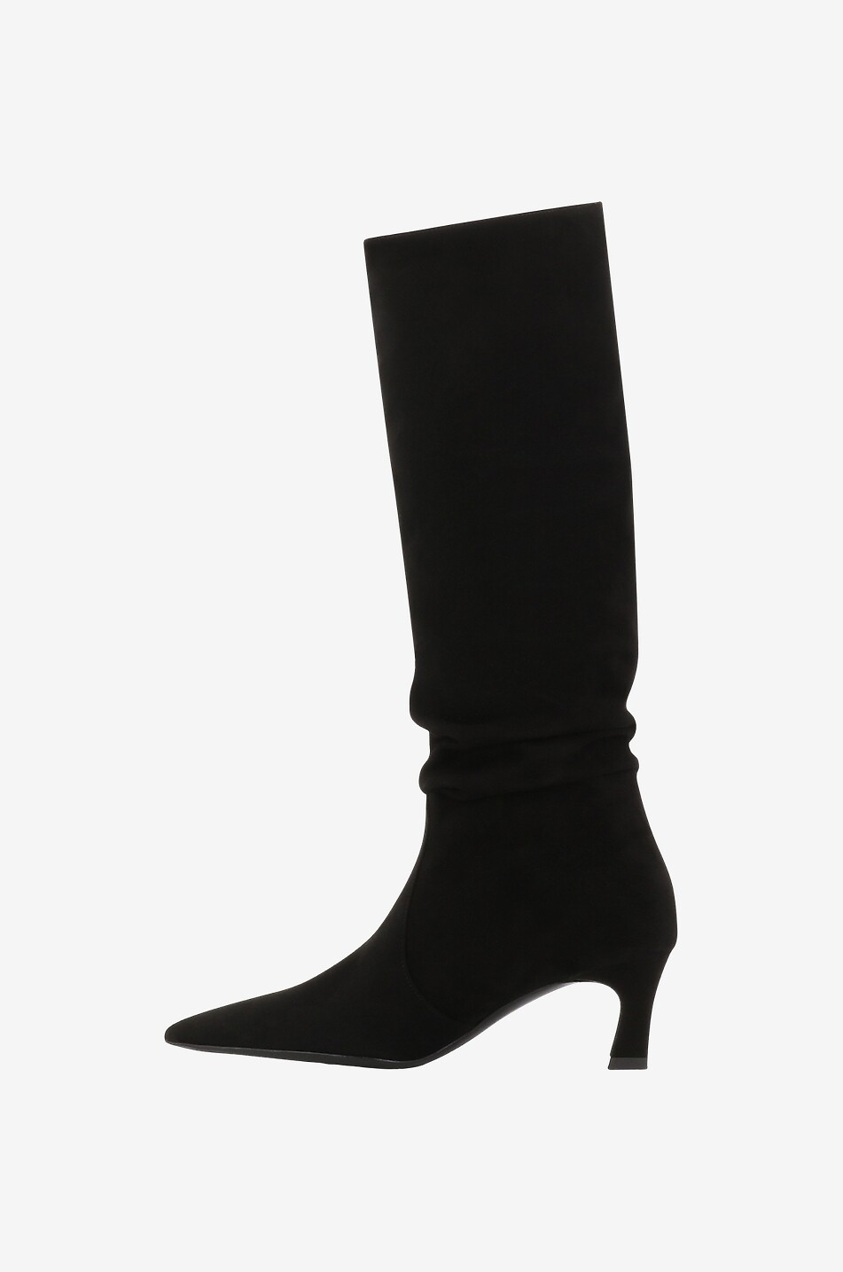 BONGENIE Wildlederstiefel mit kleinem Absatz Austin Damen SCHWARZ 3