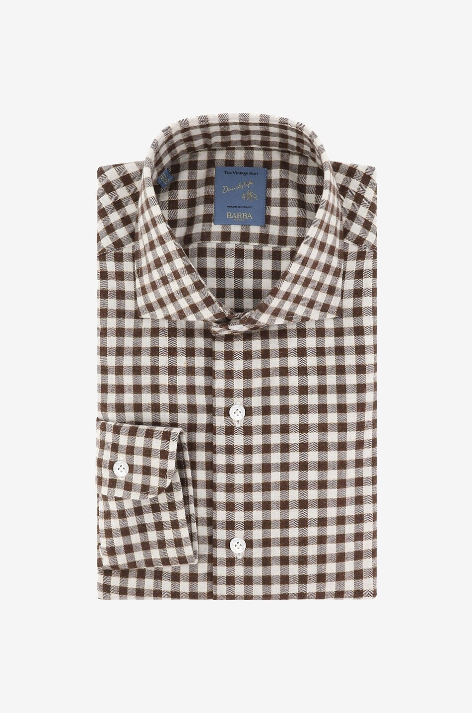 Chemise à manches longues en coton à carreaux vichy Dandylife