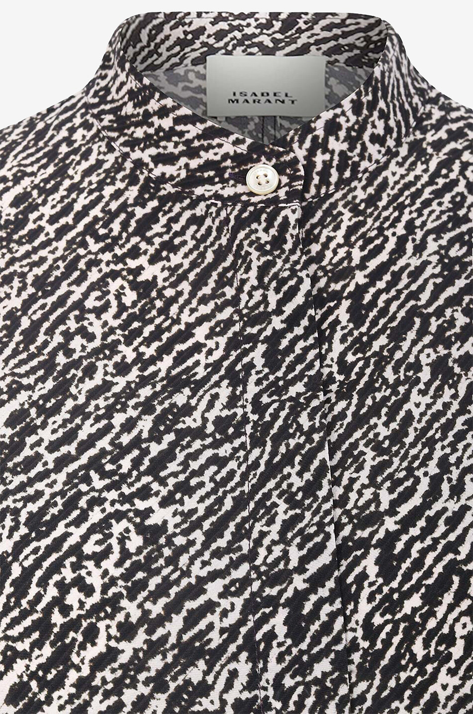 ISABEL MARANT Ilda animal print silk shirt Women BLACK 3