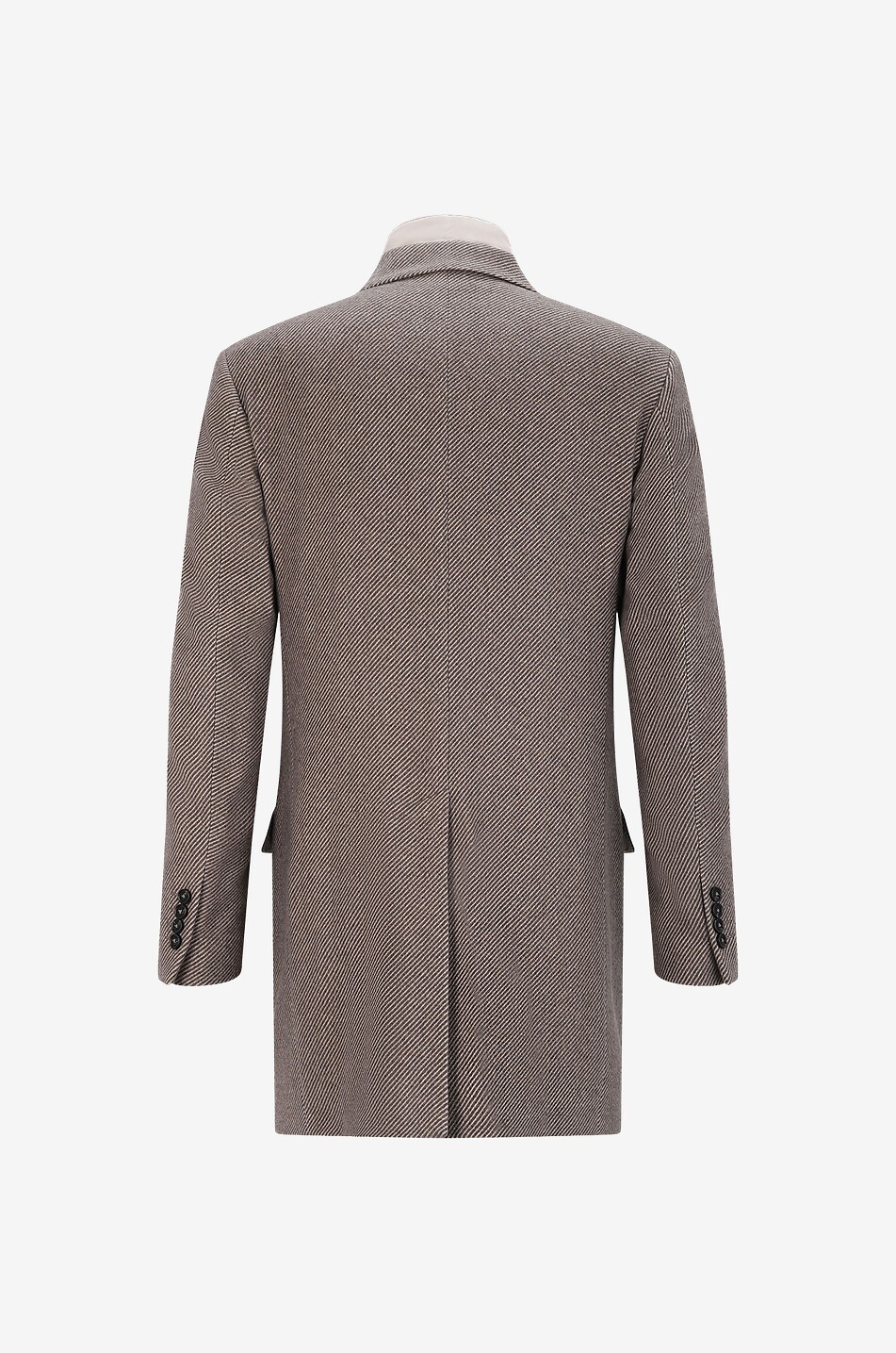 Cashmere three-quarter length coat