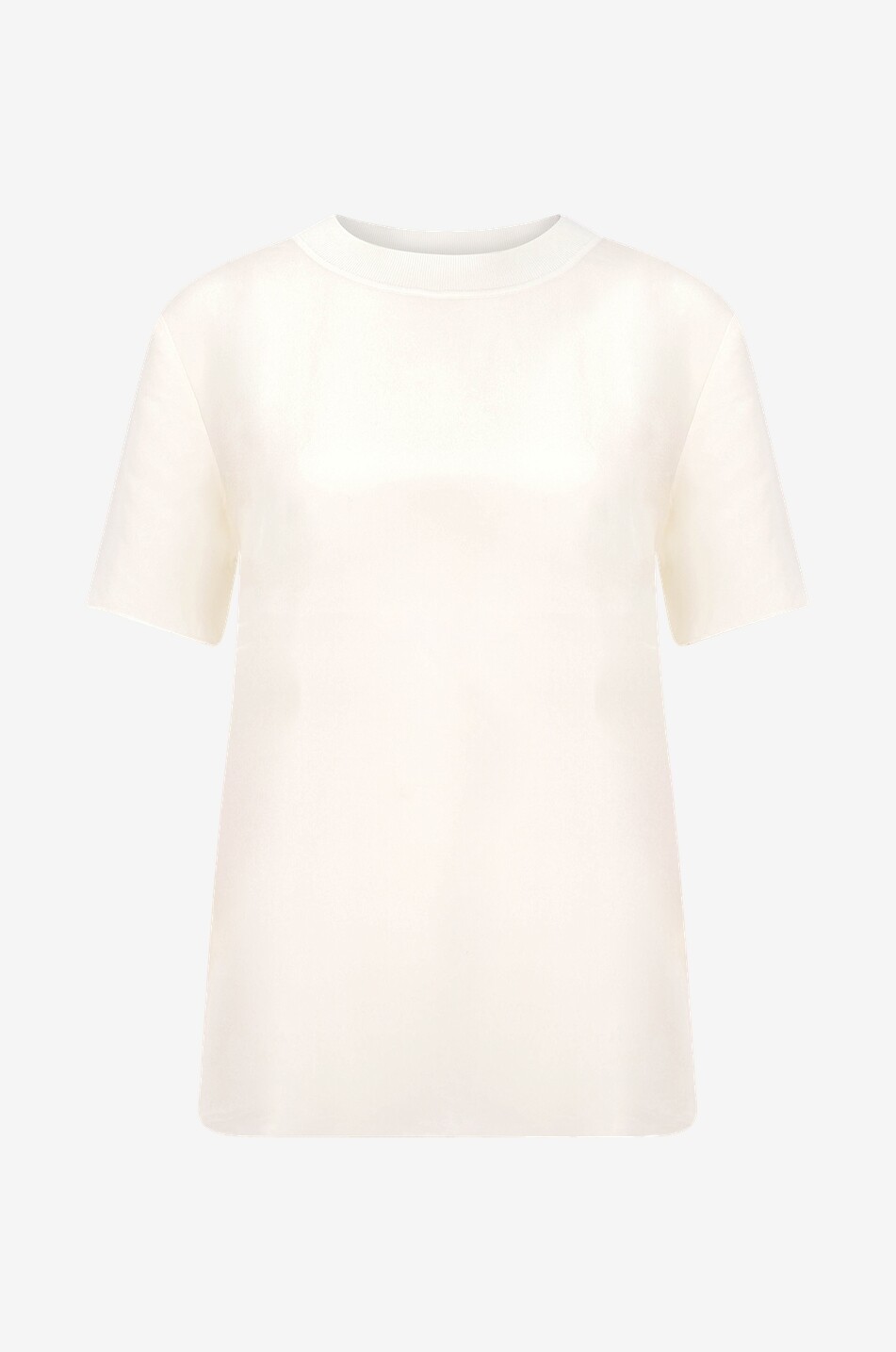 Silk short-sleeved T-shirt
