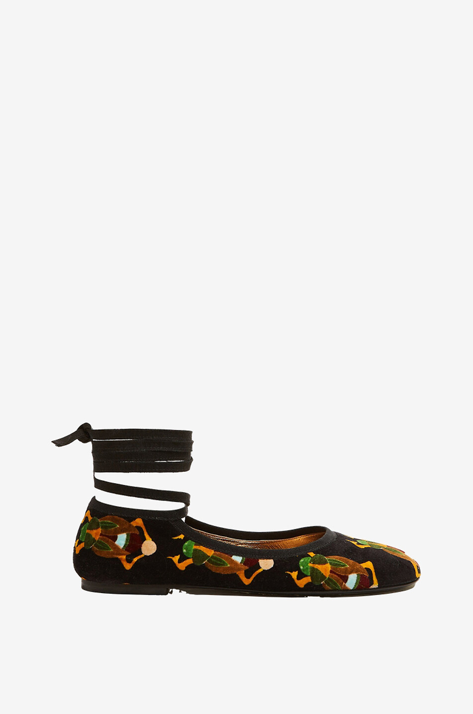 Ballerinas aus Samt Winter Ballerina Scarab