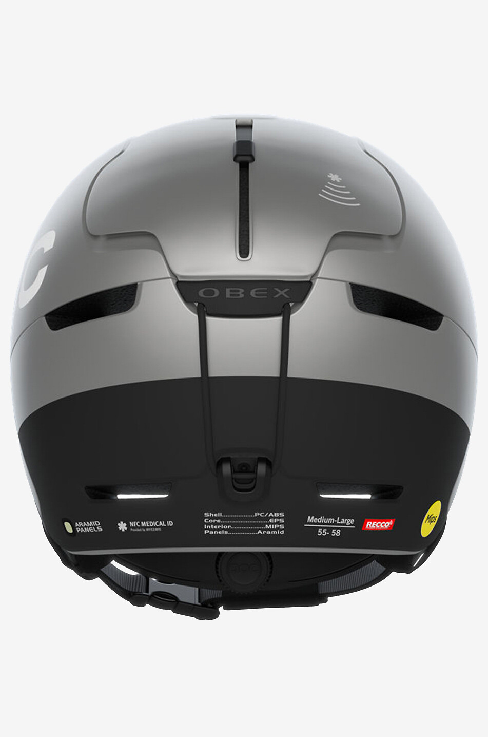 POC Skihelm Obex BC Mips Herren SILBER 4