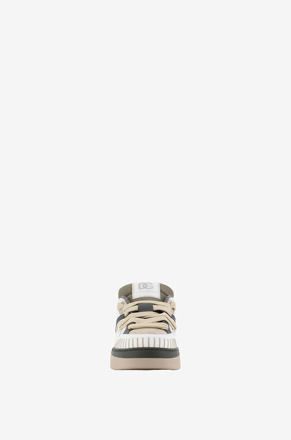 Niedrige Materialmix-Sneakers New Roma
