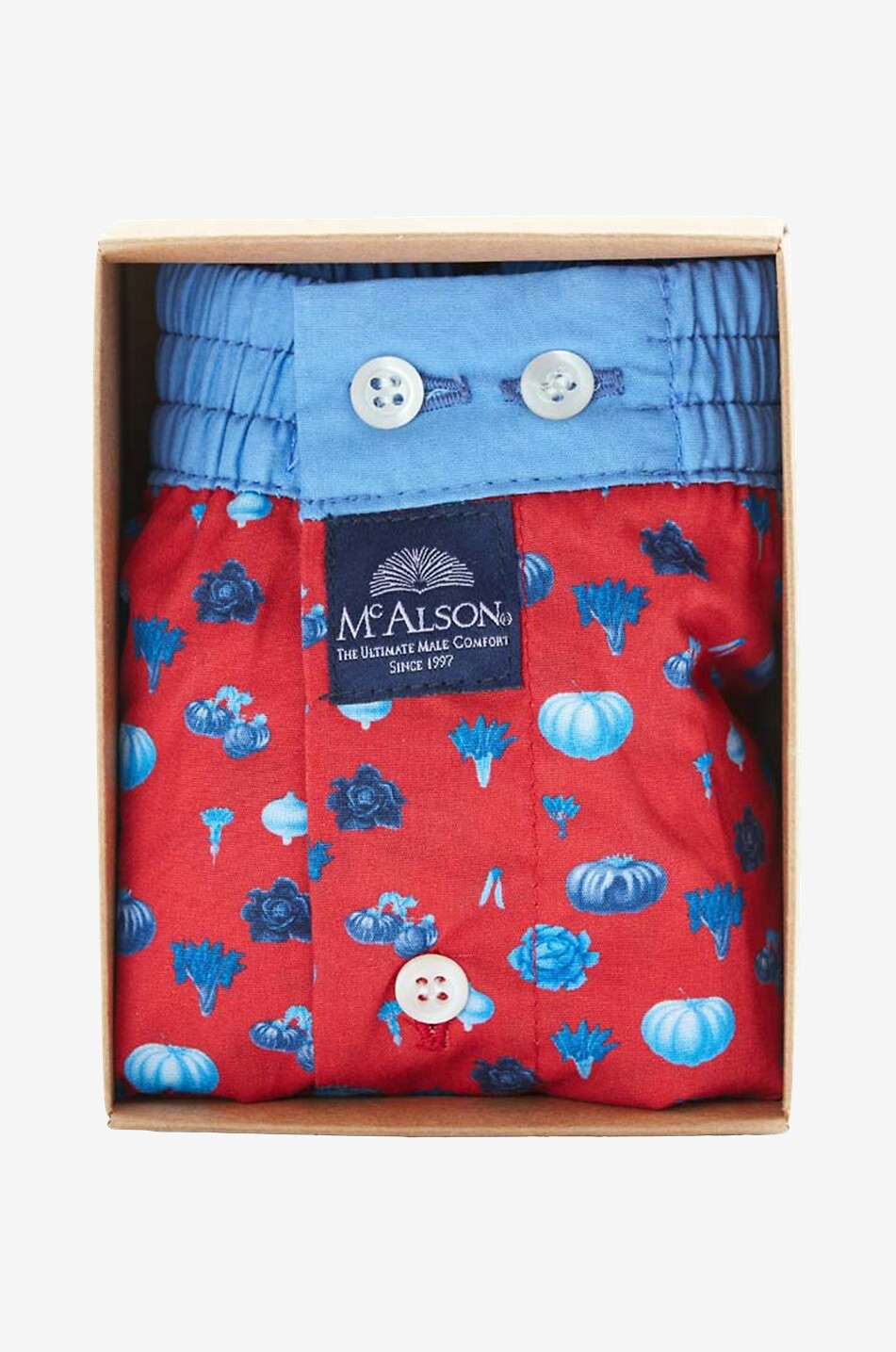MC ALSON Boxershorts aus Baumwolle Herren ROT 2