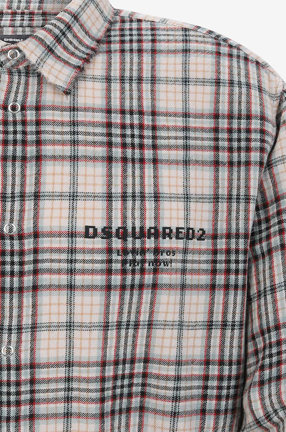 DSQUARED2 Chemise à carreaux en flanelle effilochée Relax Dan Homme Incolore 3