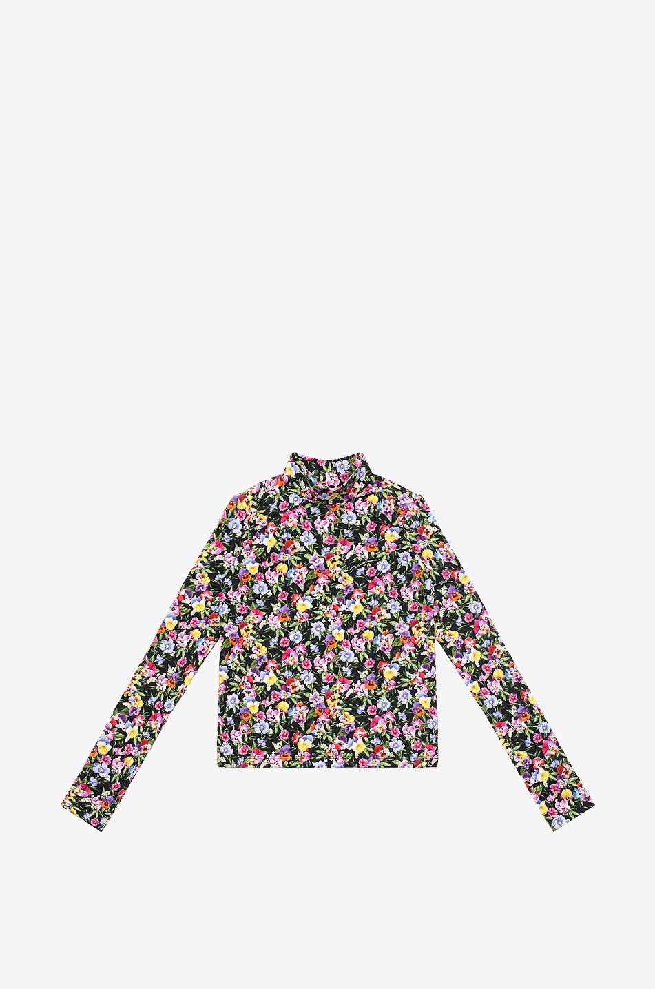 Mädchen-Langarm-T-Shirt mit Stehkragen Prateria