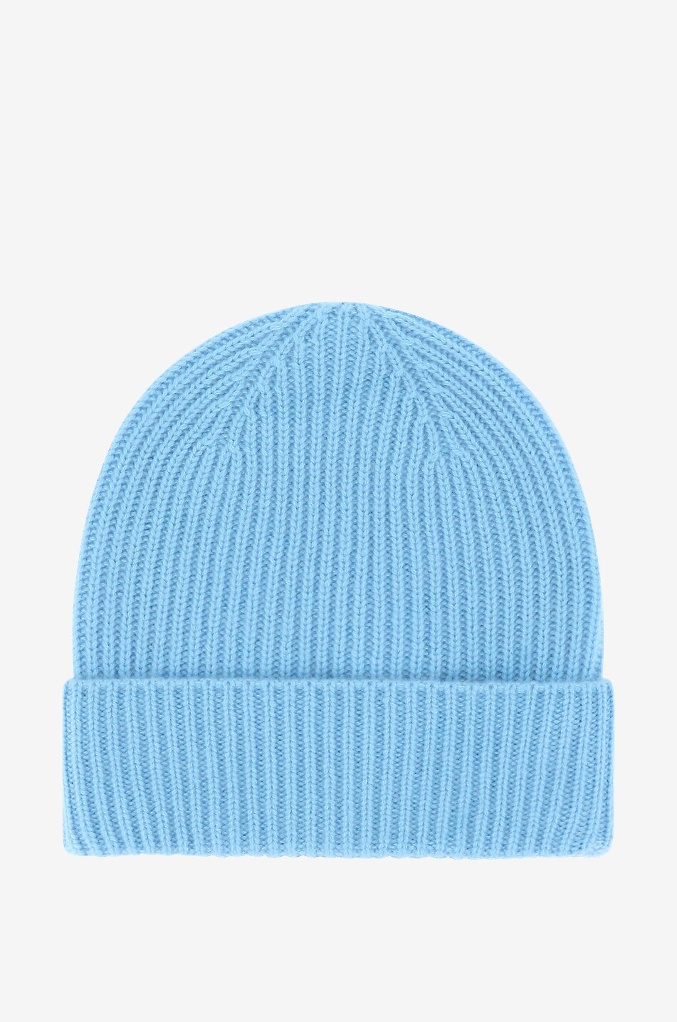 BONGÉNIE Bonnet côtelé en cachemire Femme BLEU 1