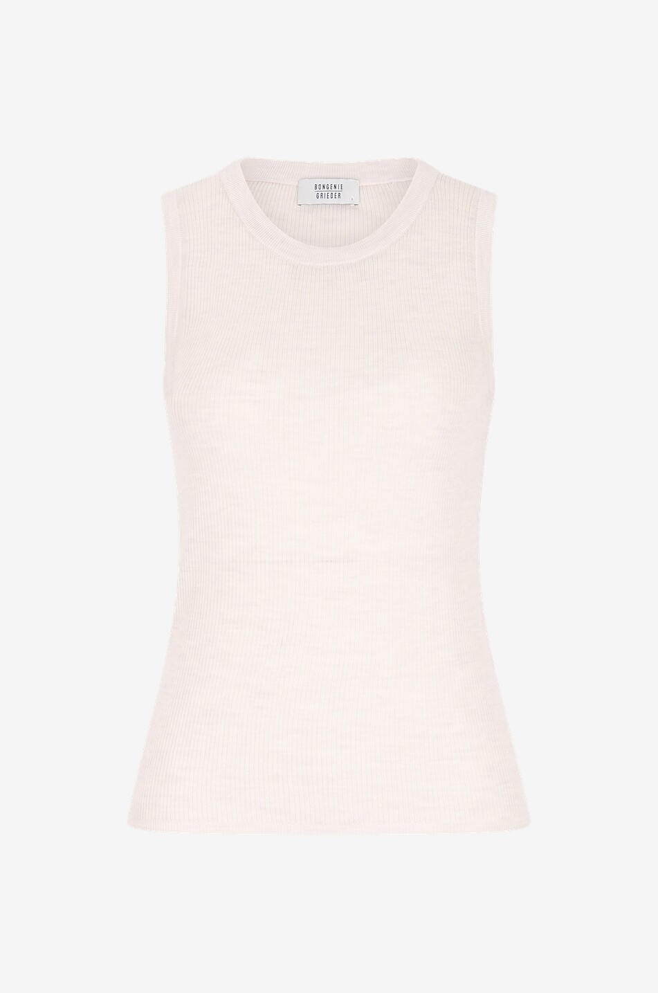 Fine rib knit tank top