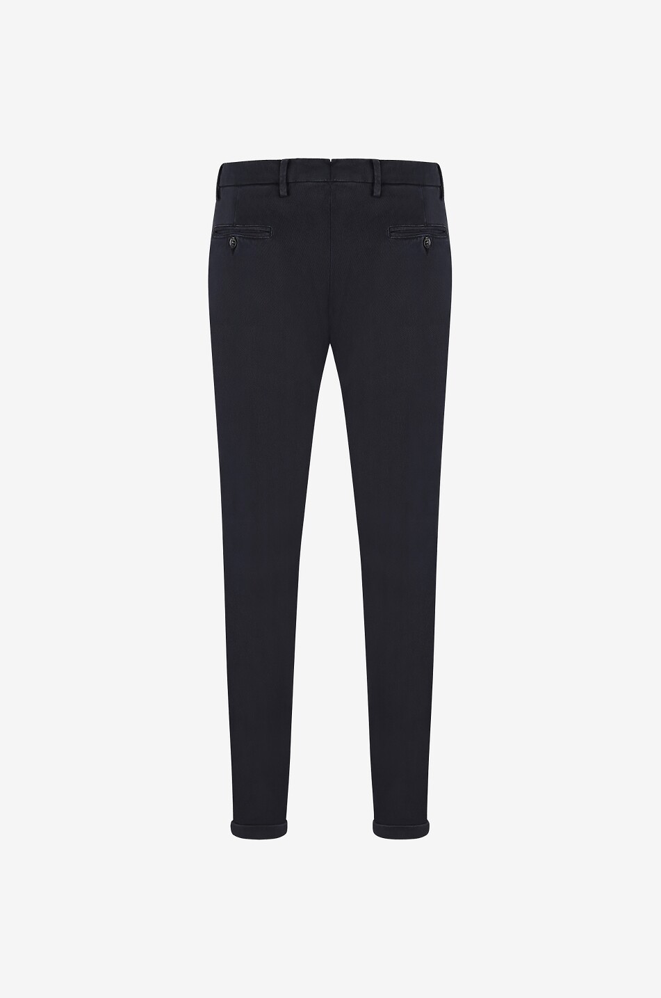 B SETTECENTO Slim fit chino trousers Men DARK BLUE 2