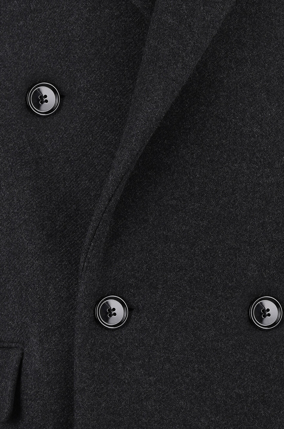 Manteau à boutonnage double en laine