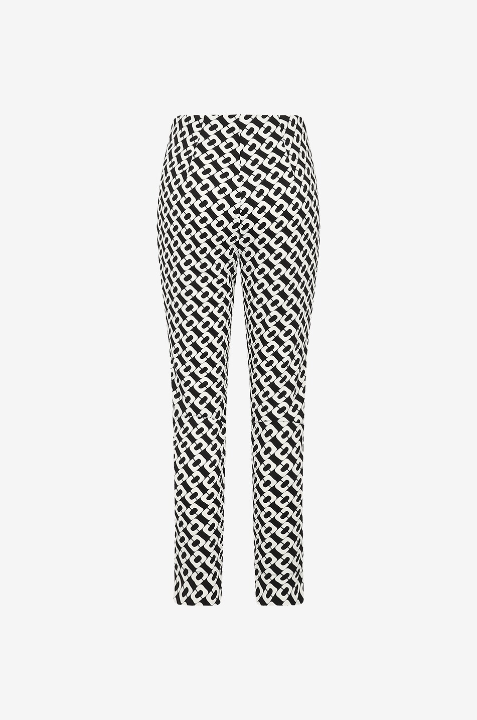 Sabrina link printed slim fit trousers