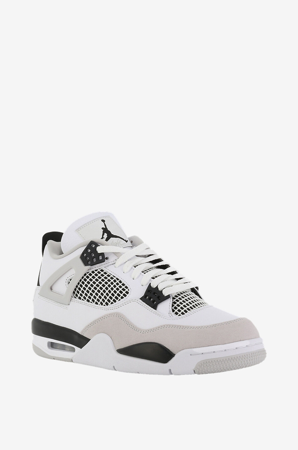 NIKE Sneakers aus genarbtem Leder Air Jordan 4 Retro Military Black Herren SCHWARZ 1
