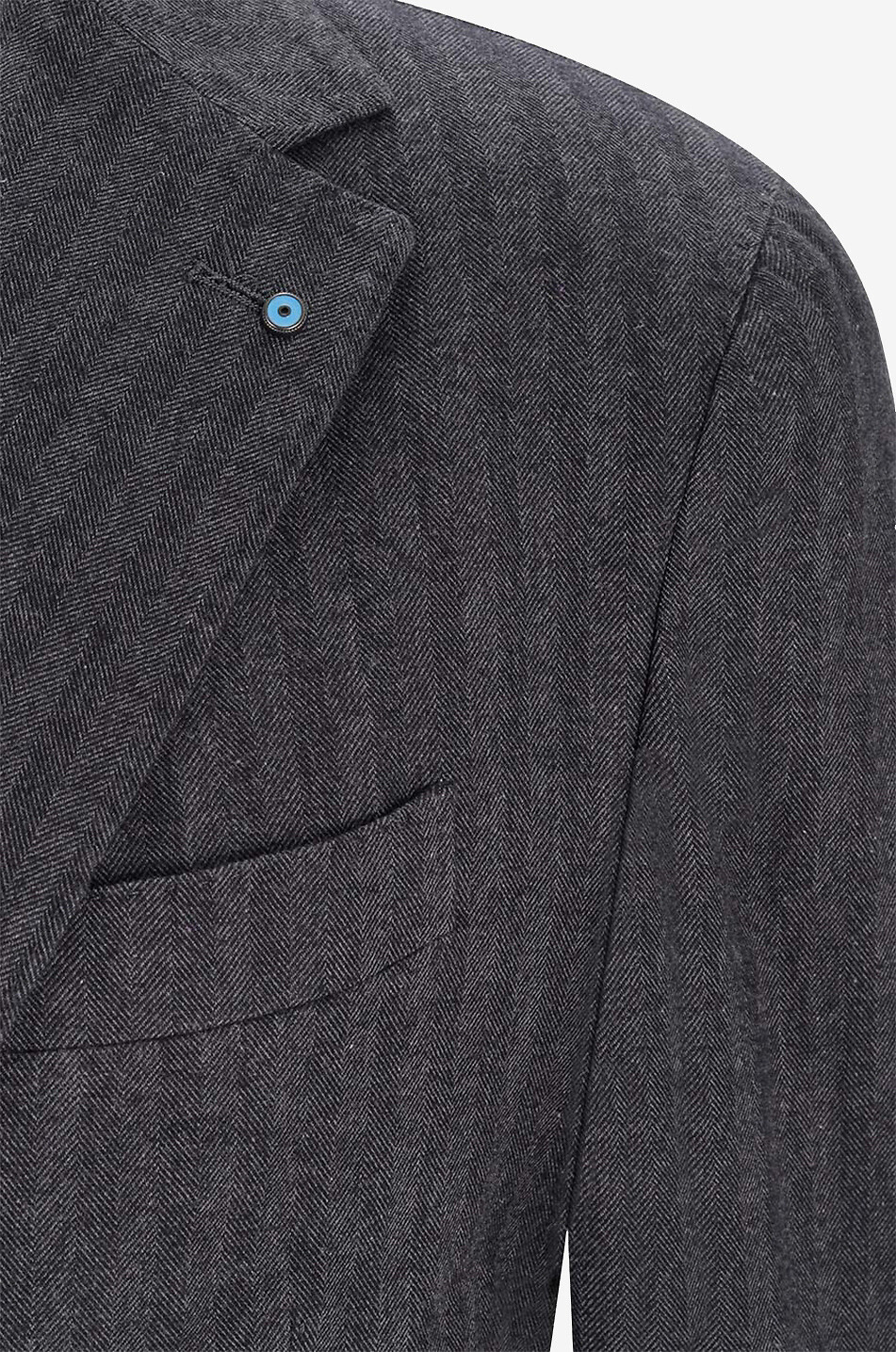 GIAMPAOLO Blazer en coton Lizzano Homme GRIS FONCÉ 3