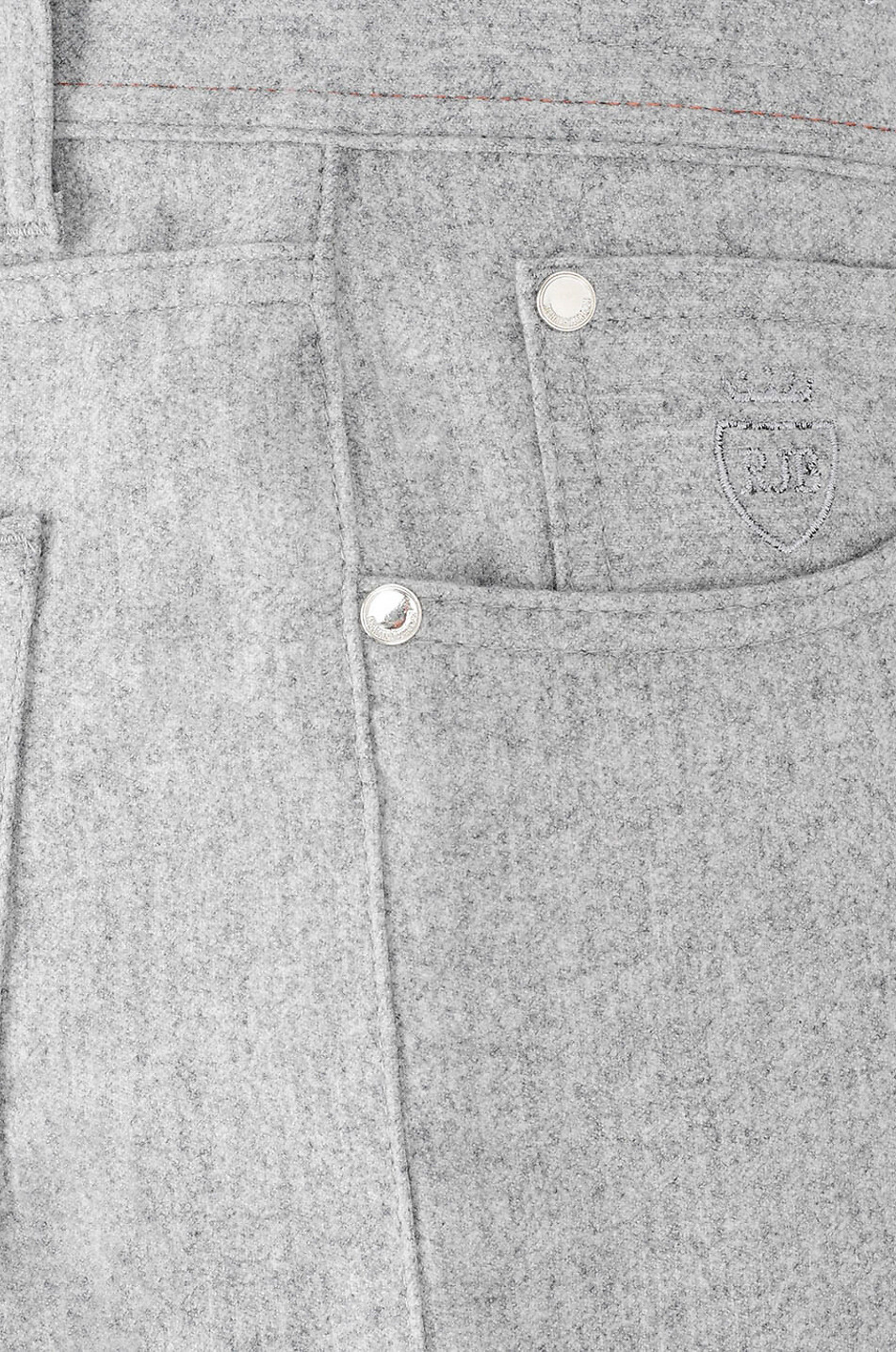 Jeans mit geradem Bein aus Schurwolle Milano