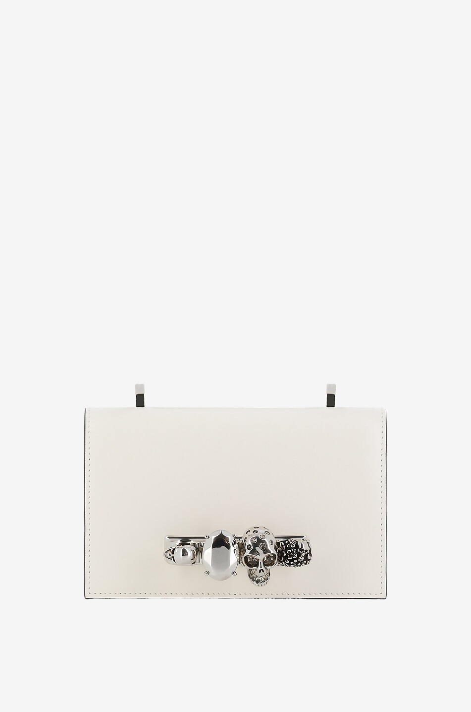 Mini-Schultertasche aus Glattleder Jewelled Biker