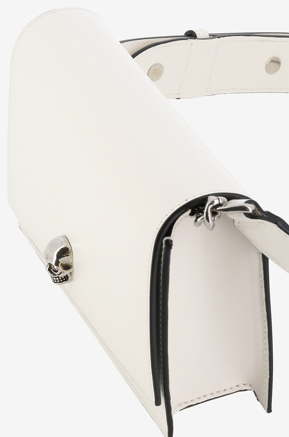 Schultertasche aus Glattleder Skull Small