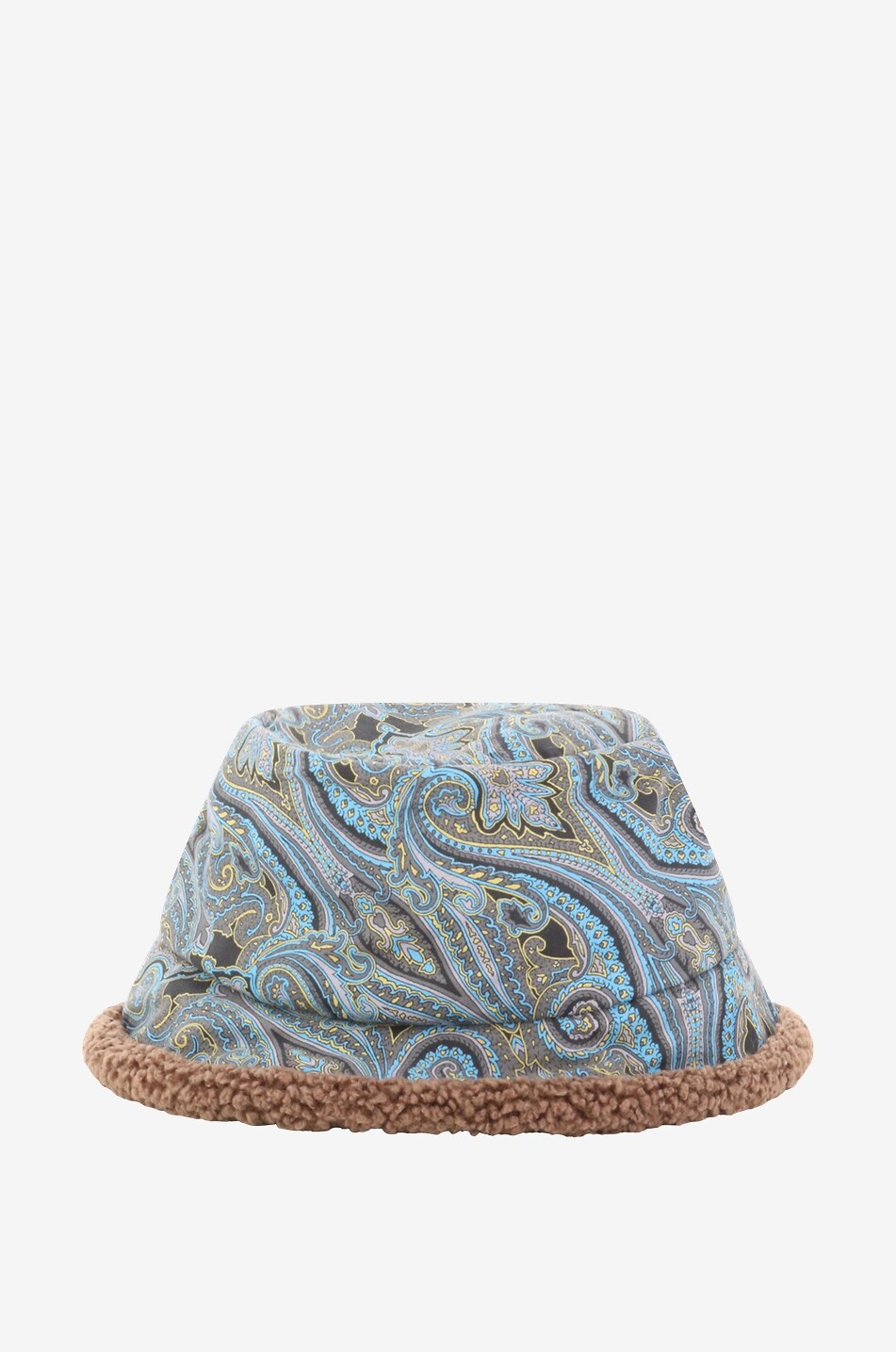Wendbarer Glockenhut Paisley-Motiv und Plüsch