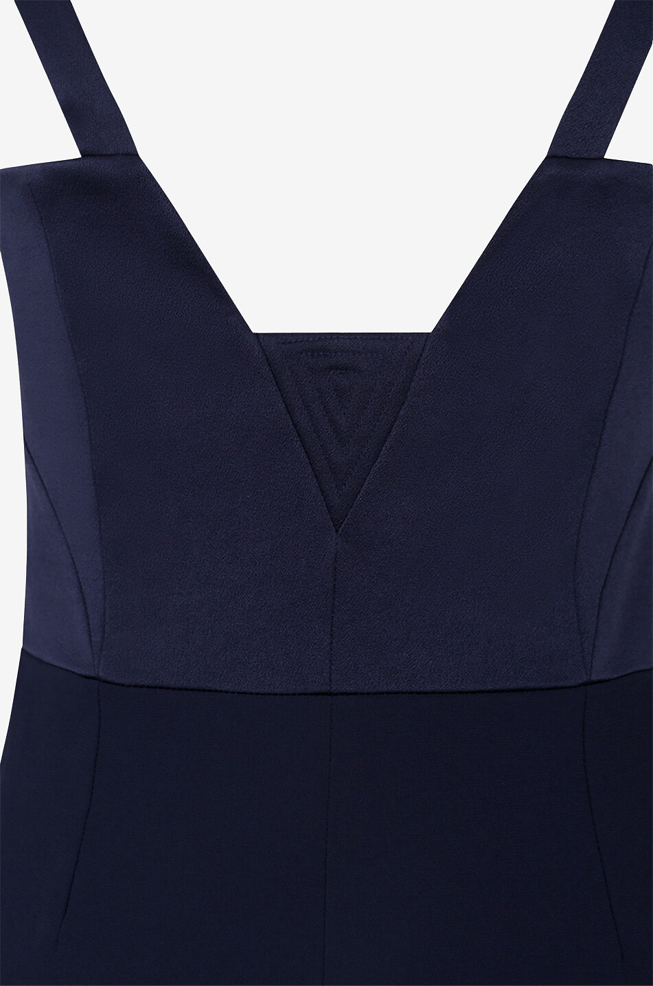 Combinaison fluide en crêpe Wide Leg Corset