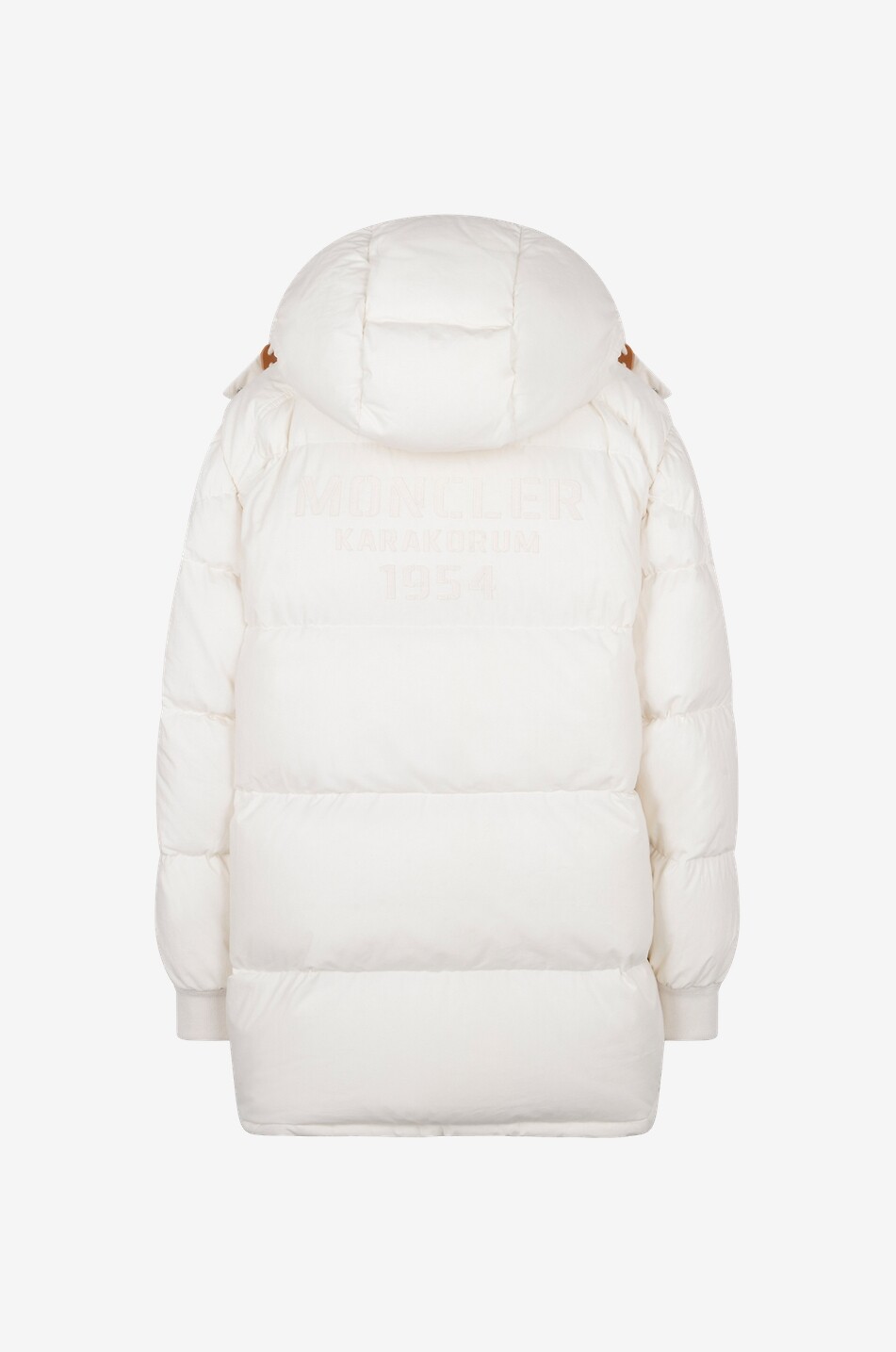 MONCLER Moncler Karakorum hooded cotton down jacket Women EGGSHELL 2