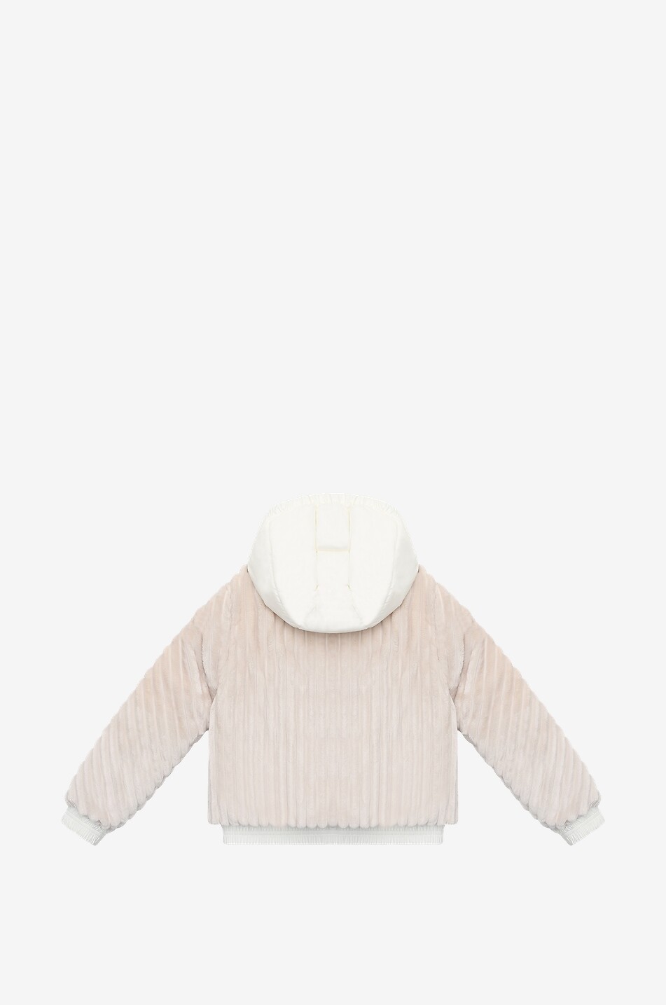 MONCLER Mädchen-Daunenjacke aus Cord Pedrix Mädchen CREMEFARBEN 2